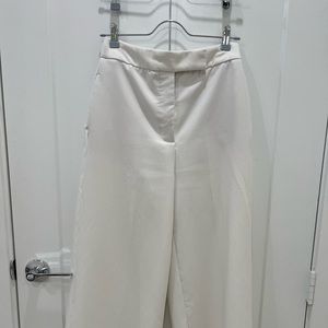 Zara Cream Wide-Leg Pants
